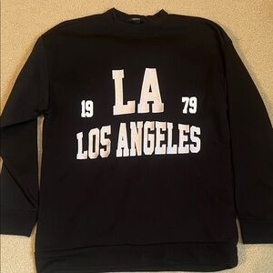 Forever 21 Black LA Graphic Crewneck Sweater